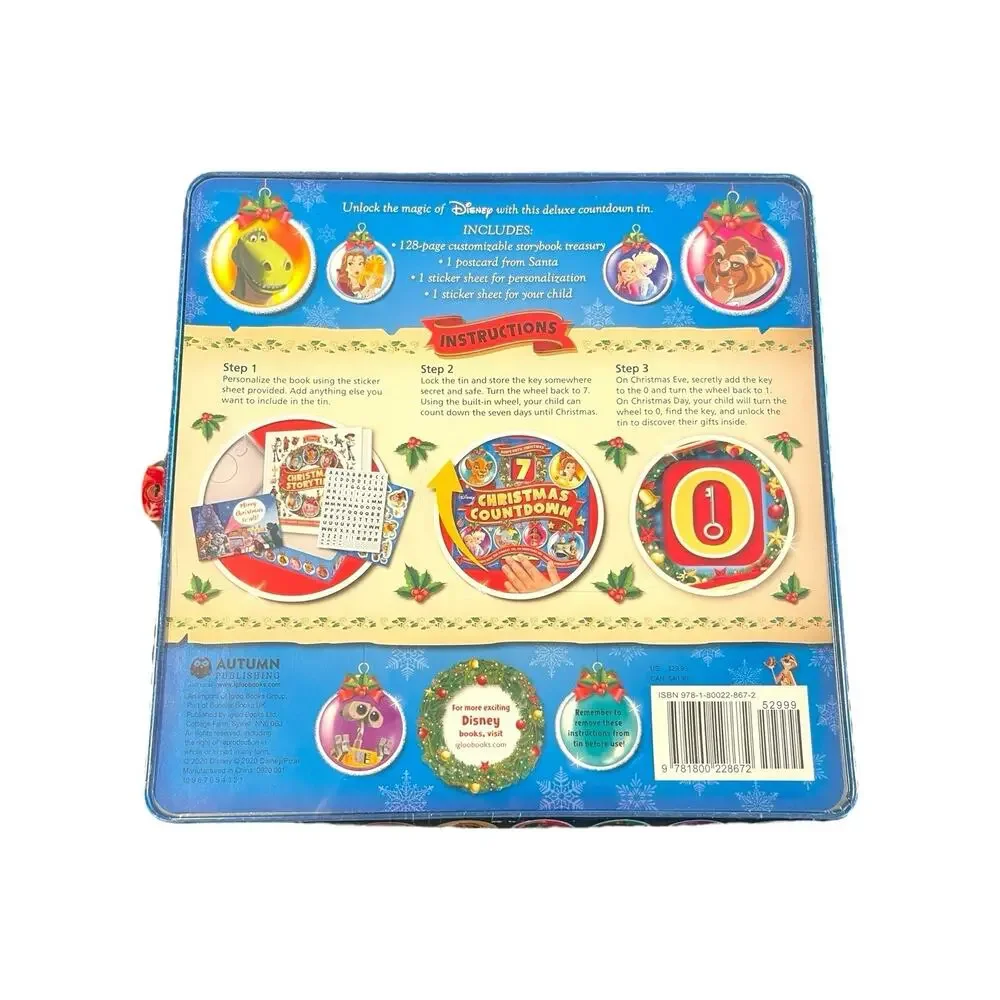New Disney advent calendar 7 Days Until Christmas Countdown Book Stickers Fun